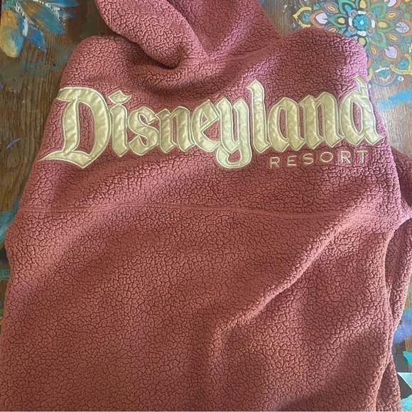 Really Cute Disneyland Resort Rose Gold Sherpa Spirit Jersey hoodie size XXL - Picture 2 of 11